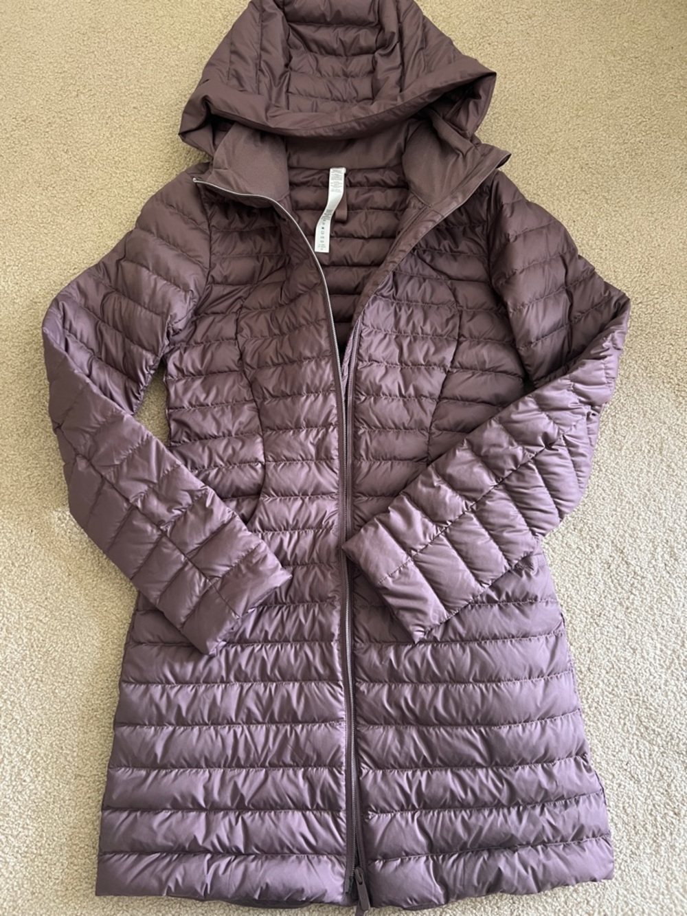 Lululemon Pack It Down Long Jacket- Mauve